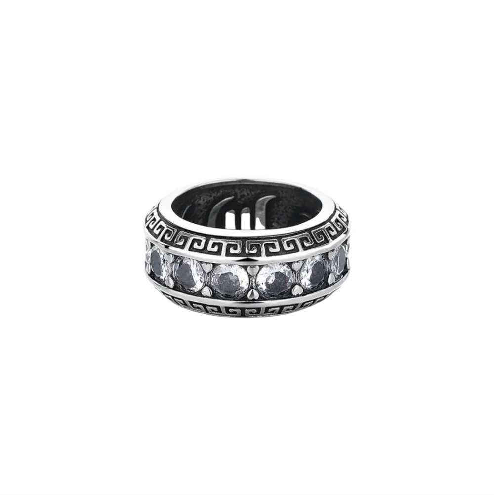 New Stainless Steel Ring W/ Cz All Around Size 11 - Picture 2 of 4